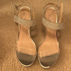 Silver small heel (Worn Once)